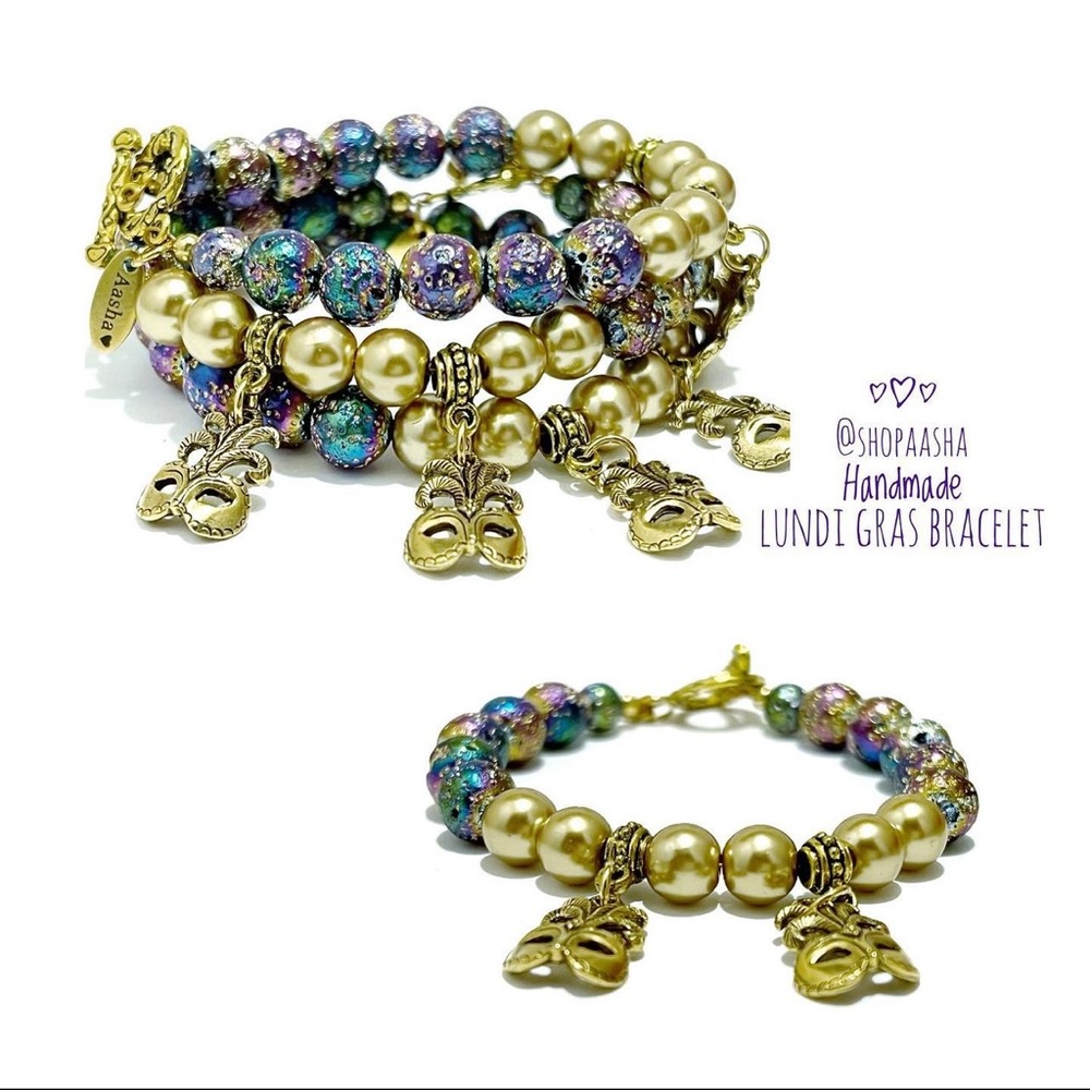 LUNDI GRAS Bracelet • Mardi Gras